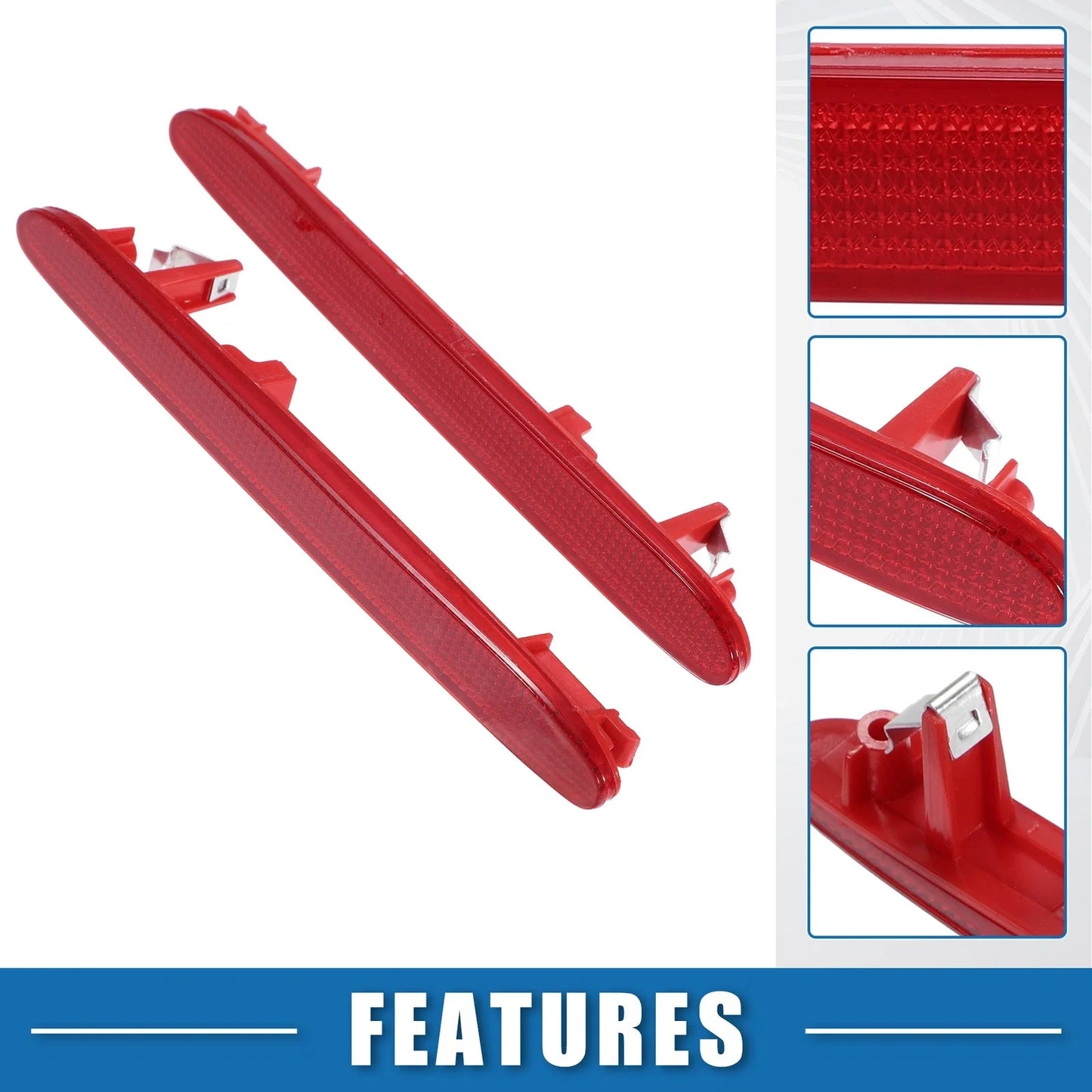 2 x Car Rear Bumper Red Reflectors for Honda CR-V (2005-2006)