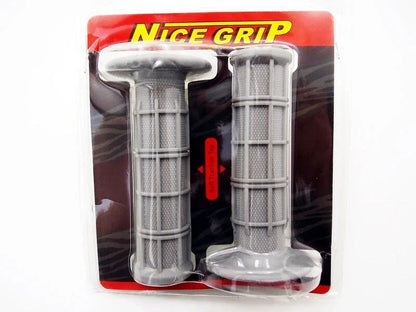 Grey Hand Grip Set for Suzuki RM80  - Left & Right Pair