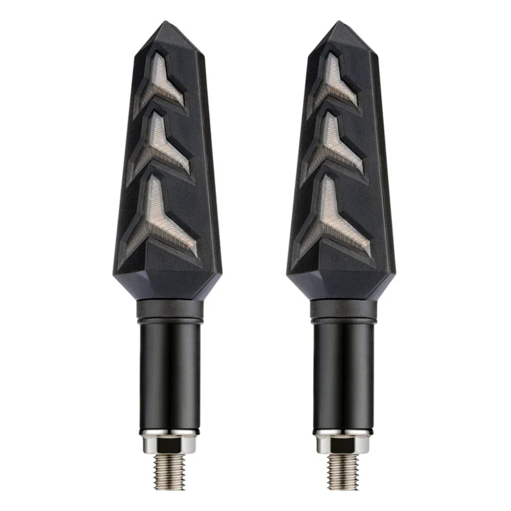 LED Turn Signal Amber Blinker Lights for Motorcycle Tail Brake Lamp