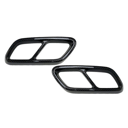 Rear Exhaust Muffler Tail Pipe Covers for Mercedes Benz C-Class (2022-2023)