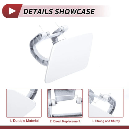 Front Left Washer Nozzle Cover for Mercedes-Benz S350 (2012-2013) White 1 x