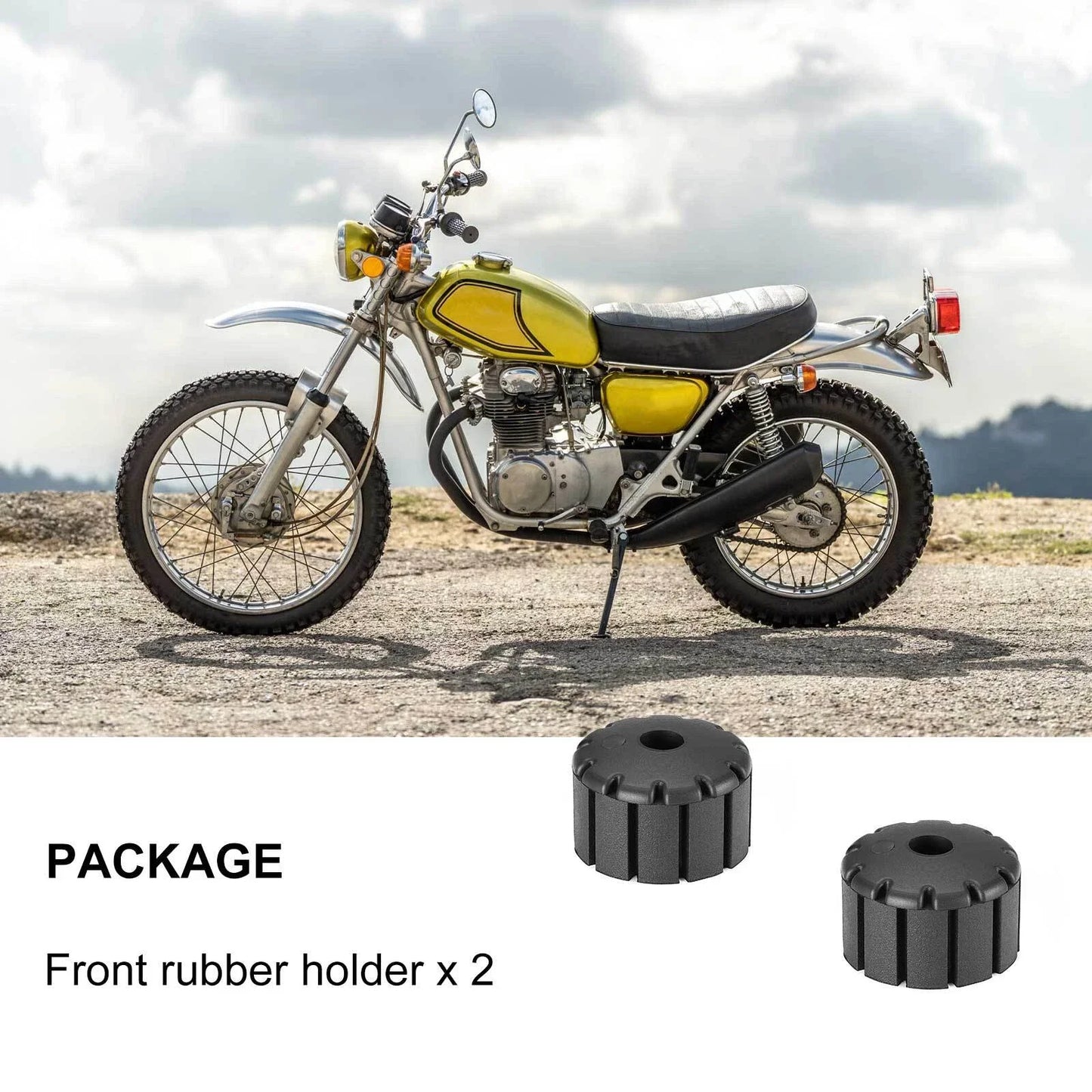 Front Fuel Tank Cushions for Honda XL175/XL250/XL250S/XL350/XR250 (1973–1989)