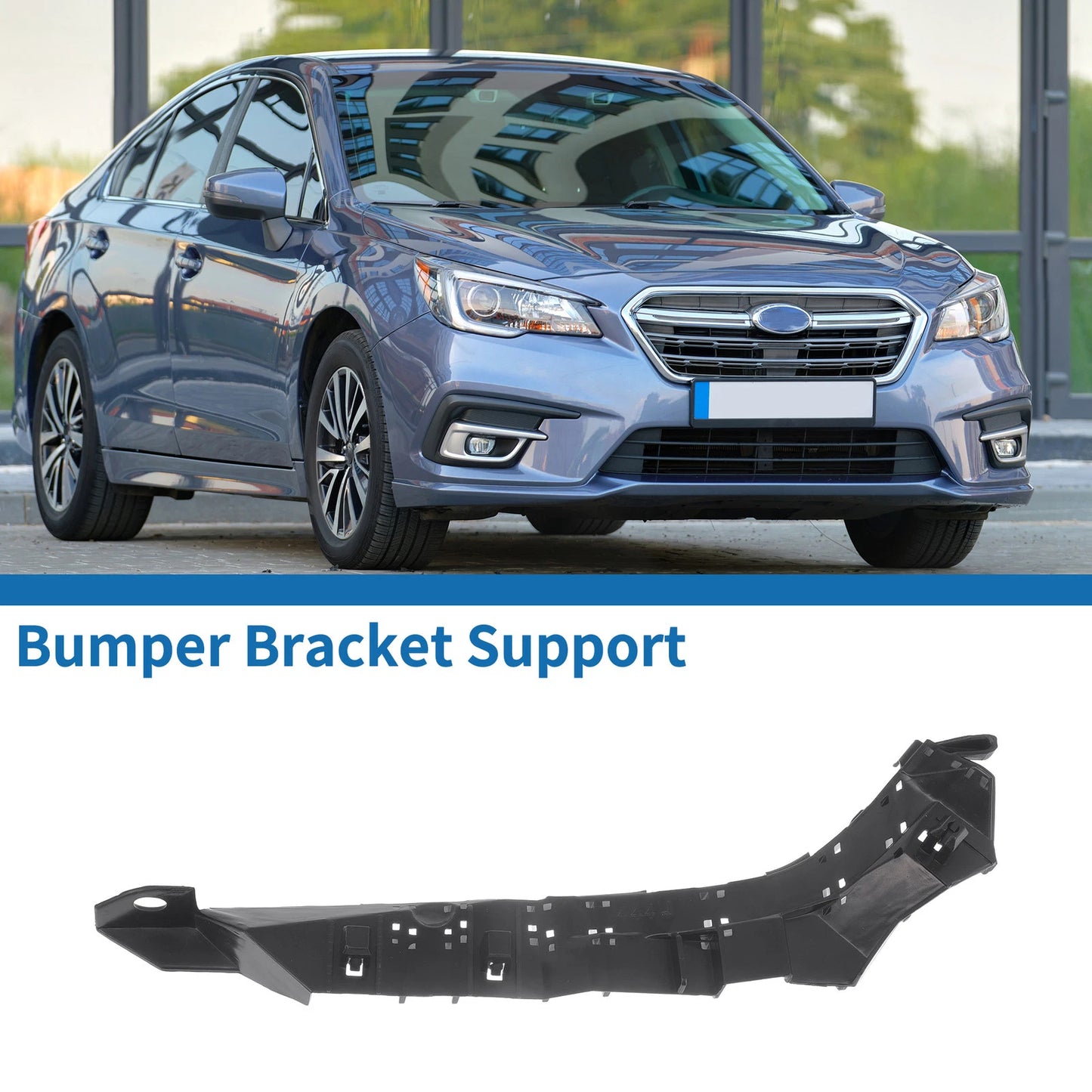 1pc Left Front Bumper Retainer Bracket for Subaru Legacy (2010–2014) Black ABS