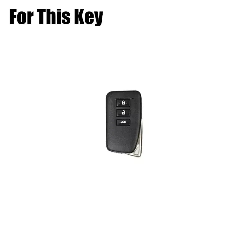 Key Fob Case Cover Aluminum Alloy Leather for Lexus GS ES IS RC NX LX RX 200