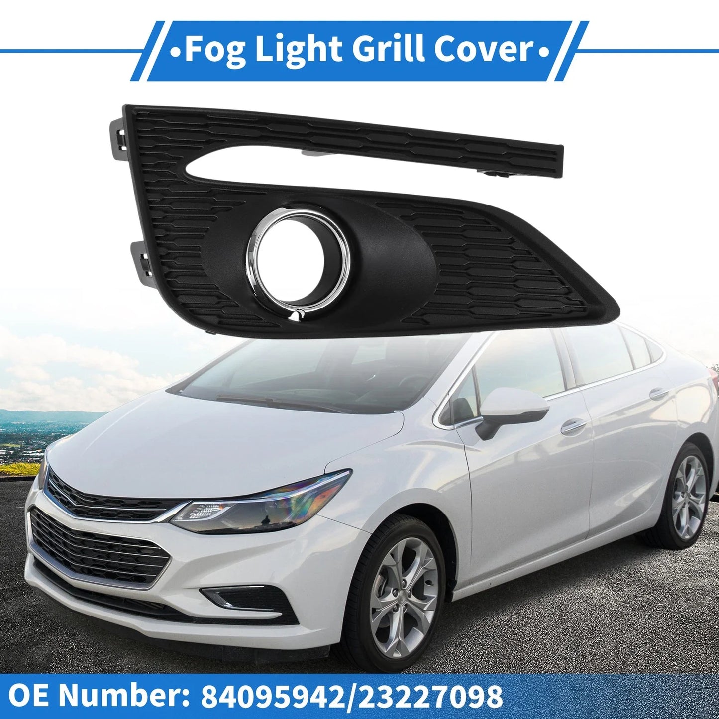 Front Left Fog Light Grill for Chevrolet Cruze (2017-2018)