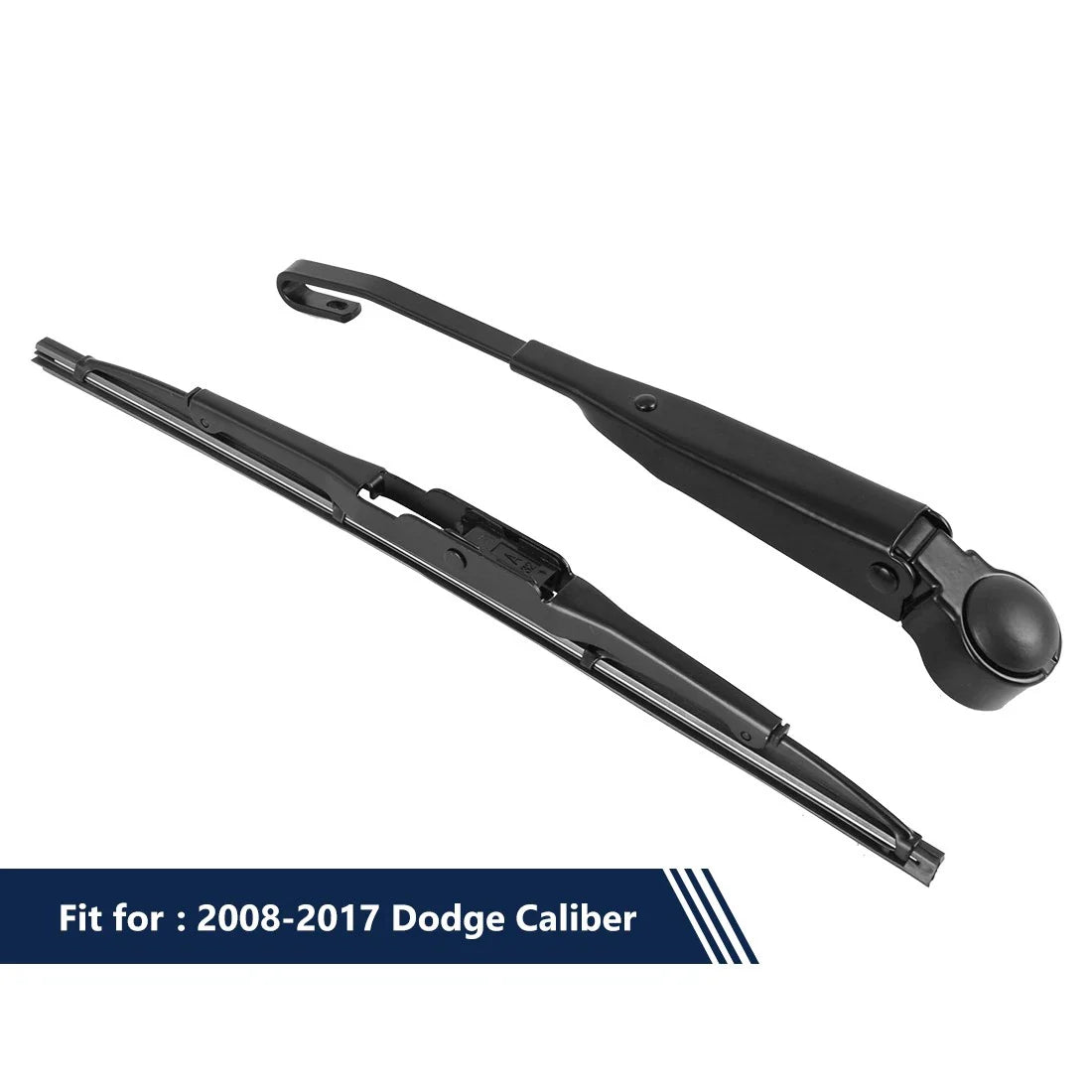 Rear Windshield Wiper Blade Arm Set 2 x 285mm for Dodge Caliber (2008-2017)