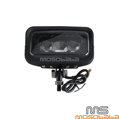 Black Shell LED Custom Headlight w/ Hi/Lo Beam for Harley FLHTC