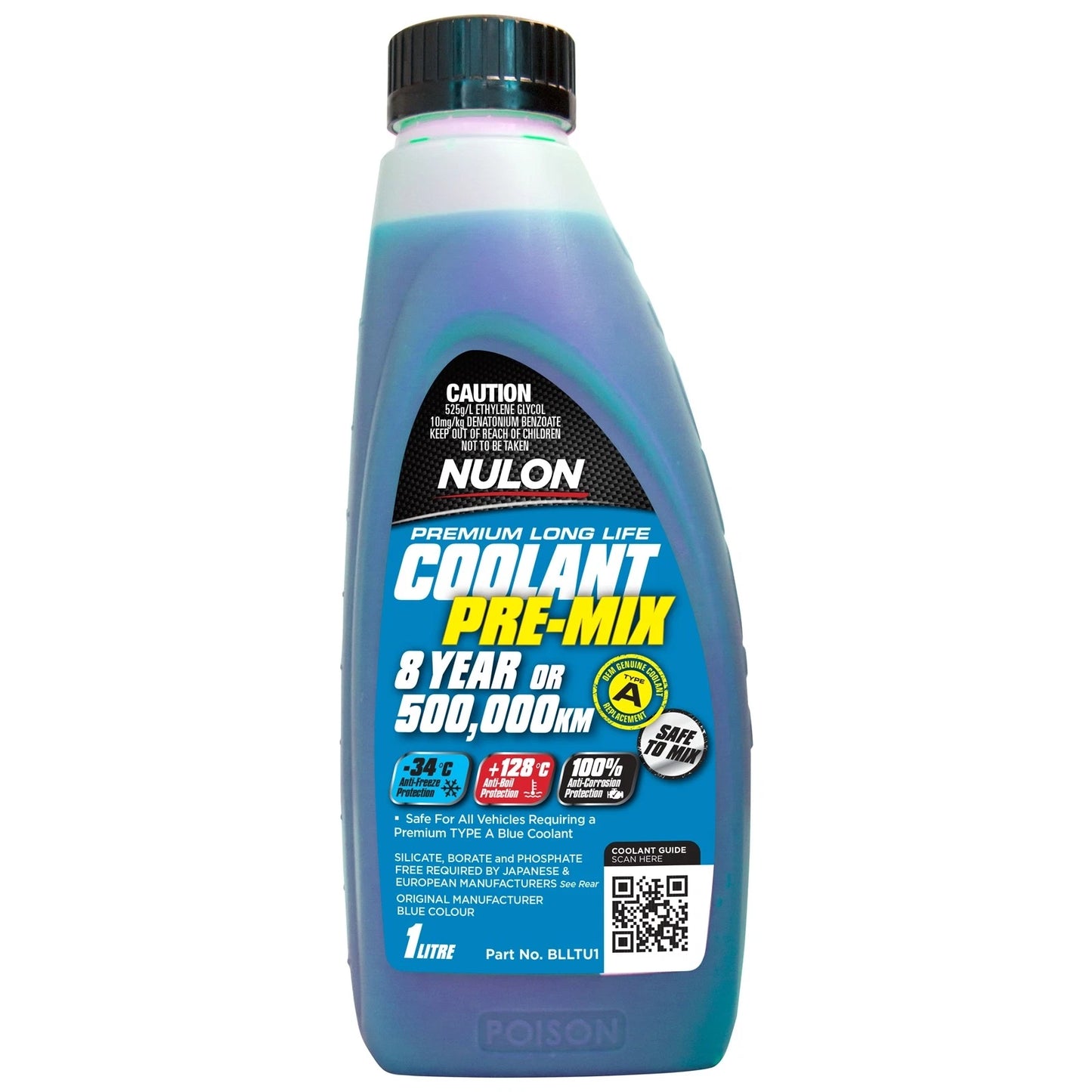 Nulon Blue Premium Long Life Coolant for Various Makes and Models (1L)
