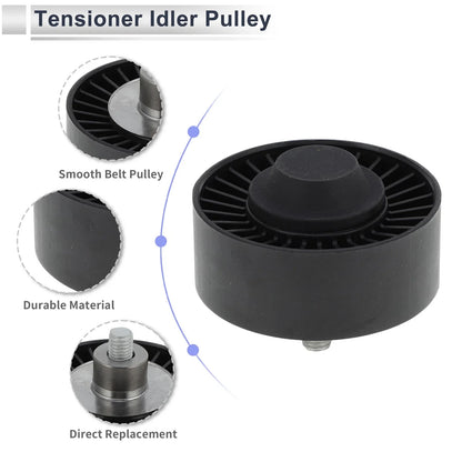 Drive Belt Idler Pulley Black for BMW Series 3 (2008-2012)