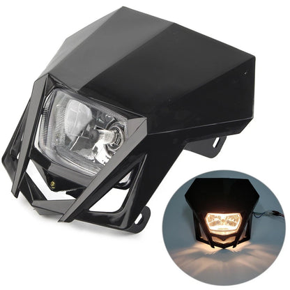 Front Headlight Lamp for Kawasaki KLX (2002–2023) & Yamaha (2002–2023) Black