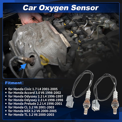 Set of 2 Upstream & Downstream Oxygen Sensors for Honda Civic (2001–2005)