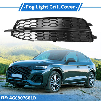 1pc Front Left Fog Light Grill for Audi A6 C7 (2011–2014) No. 4G0807681D Black