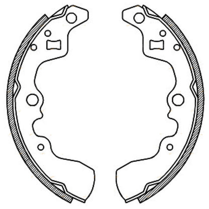Set of Rear Brake Shoes for Suzuki Swift (1985–2000)