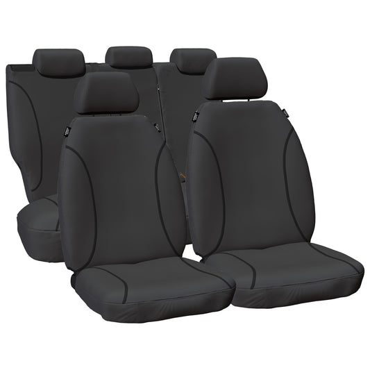 Tailor Made Grey Canvas Seat Covers for Ford Ranger PX (2011–2015)