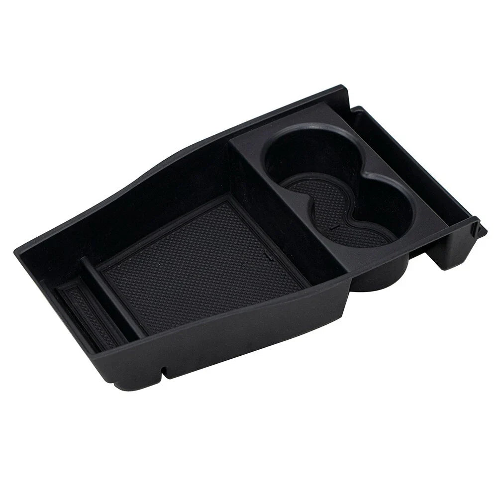 1x Front Center Console Storage-Box ABS-Black Organizer Tray for Hyundai