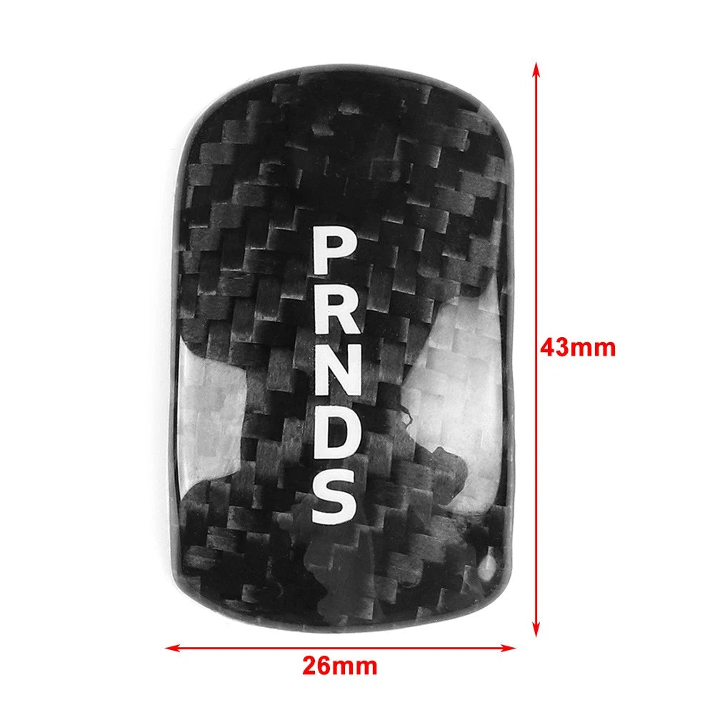 Carbon Fiber Gear Shift Knob Cover for Ford Mustang (2015–2023)