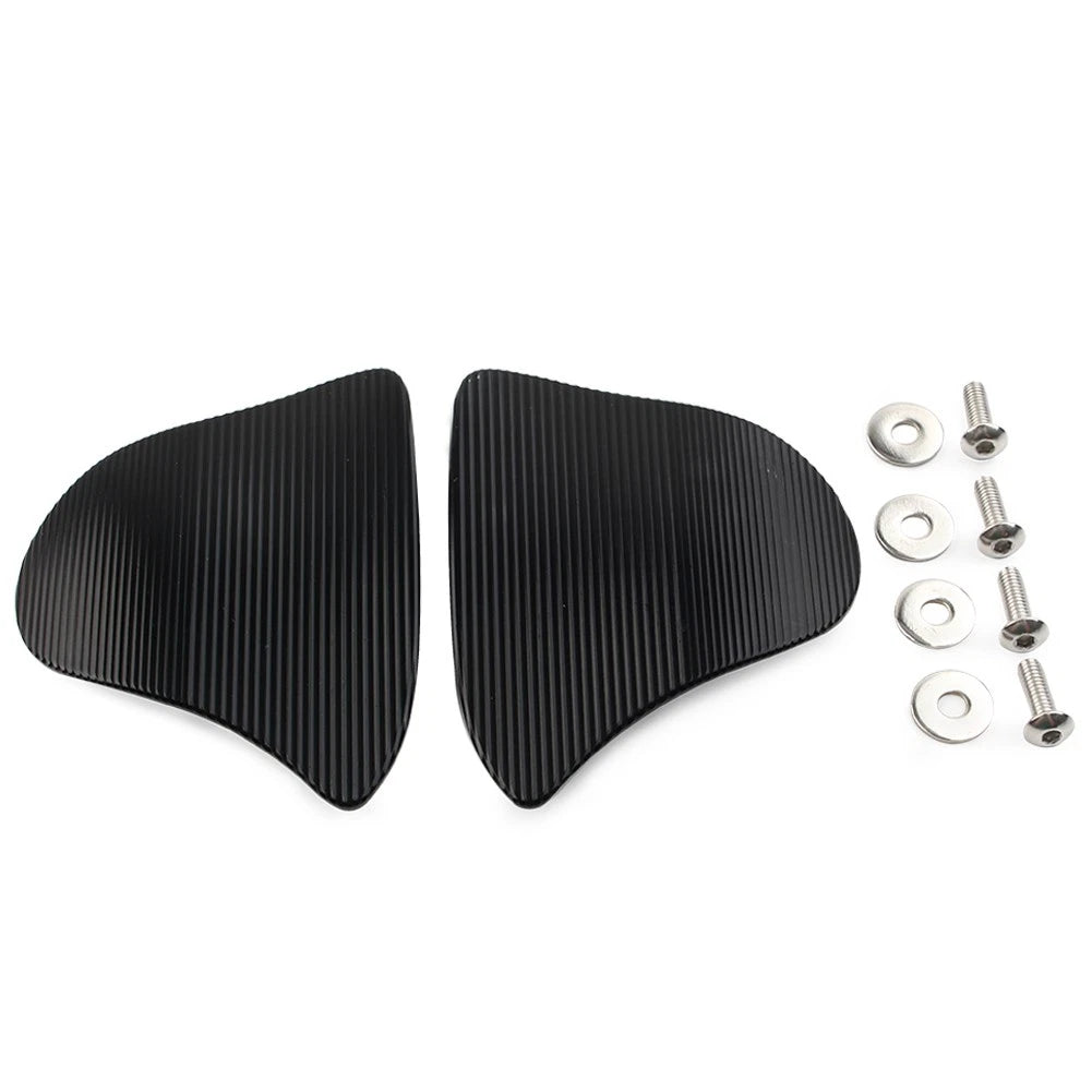 Set of 2 Black Rearview Mirror Block Off Base Plates for Yamaha YZF-R1 (2020–2024)