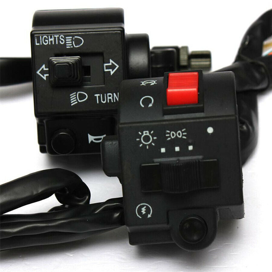 7/8" Handlebar Headlight Horn Turn Signal Switch for Motorcycle