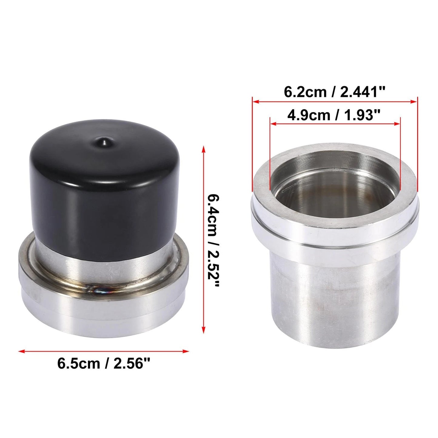 Set of 4 Stainless Steel Boat Trailer Bearings with Grease Dust Cap