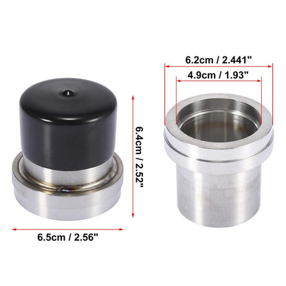 Set of 4 Stainless Steel Boat Trailer Bearings with Grease Dust Cap