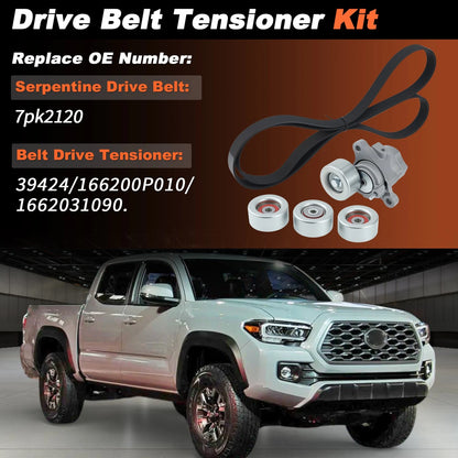 Drive Belt Tensioner Pulley Kit 7pk2120 39424 for Toyota Tacoma (2016–2023)
