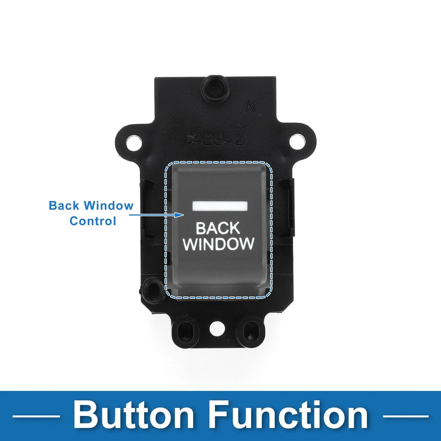 Rear Passenger Side Power Window Switch for Honda Ridgeline (2006-2014)