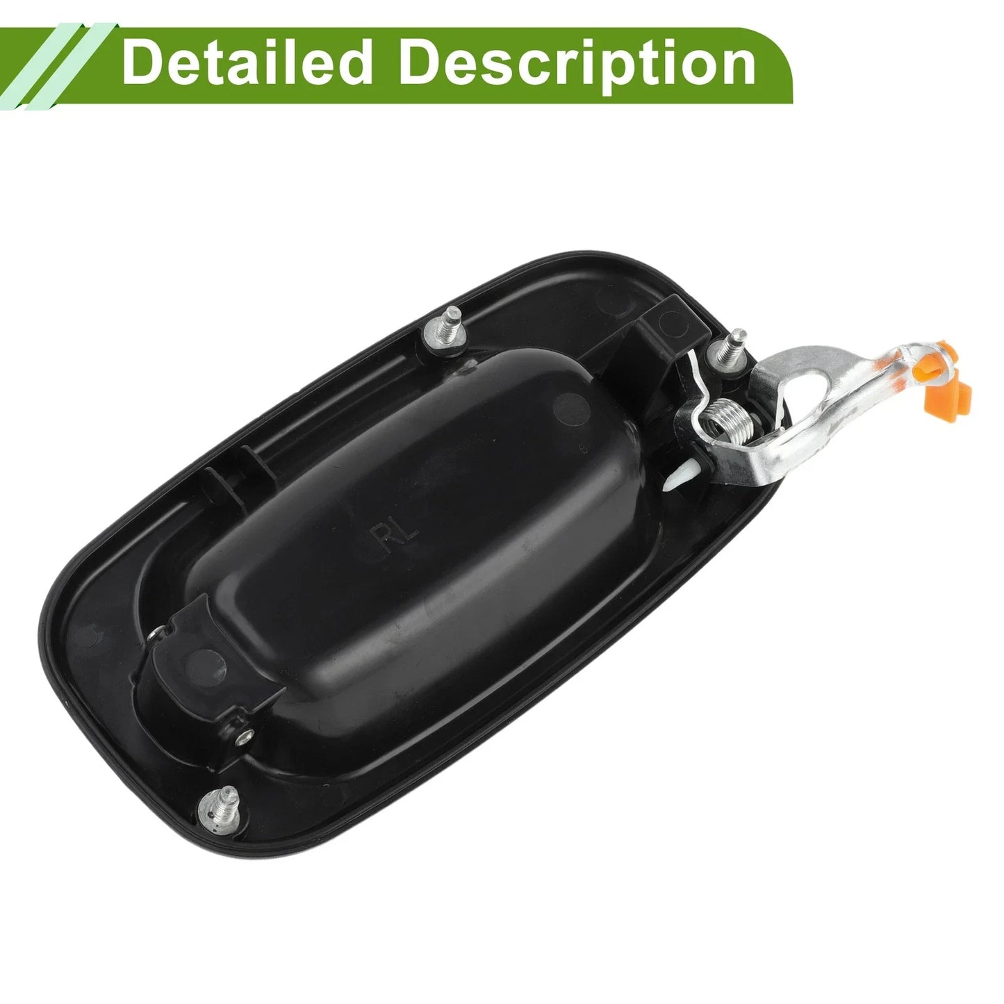 Black Rear Left Exterior Door Handle for Chevrolet GMC Silverado Models