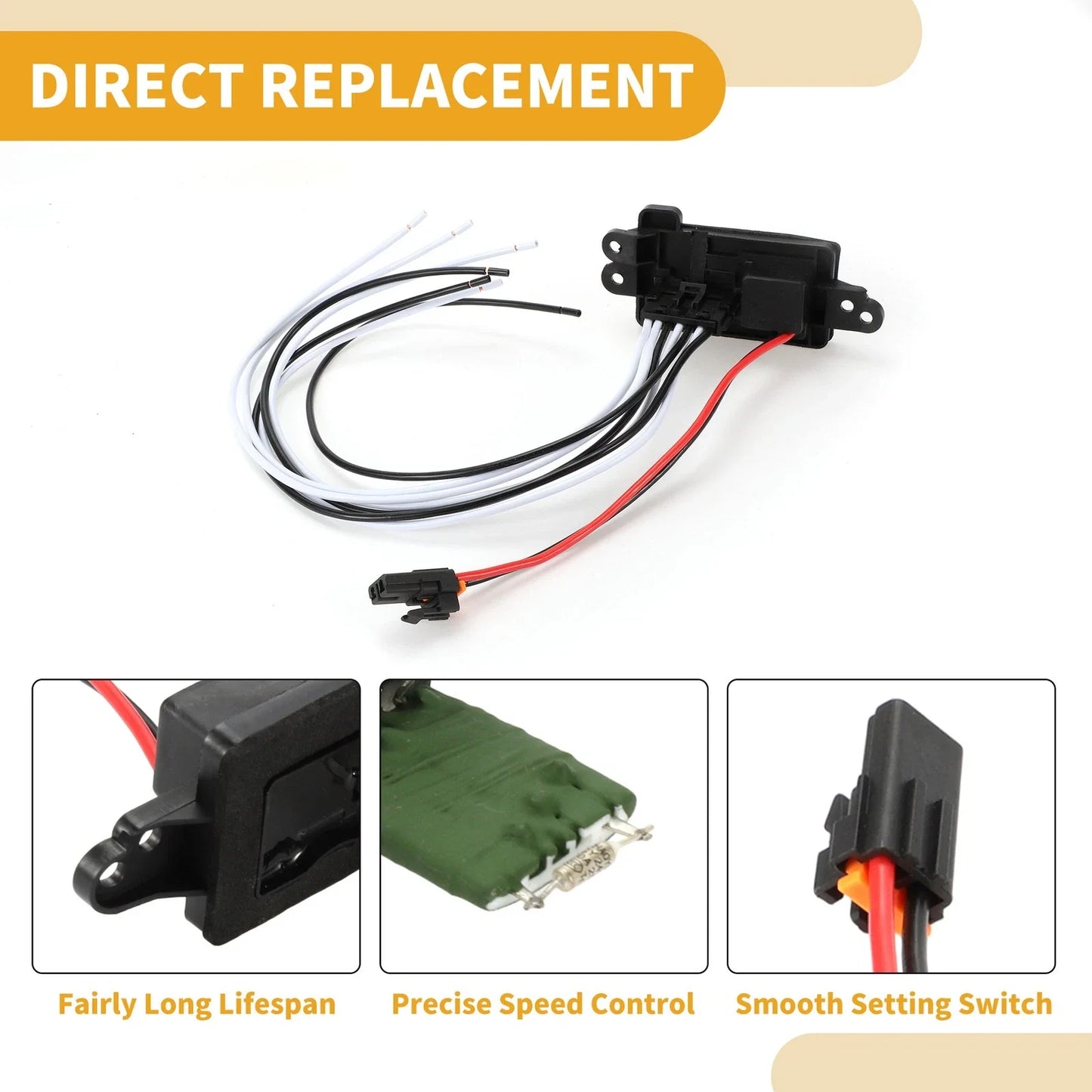 HVAC Blower Motor Resistor for Cadillac Escalade ESV, EXT (2002-2014)