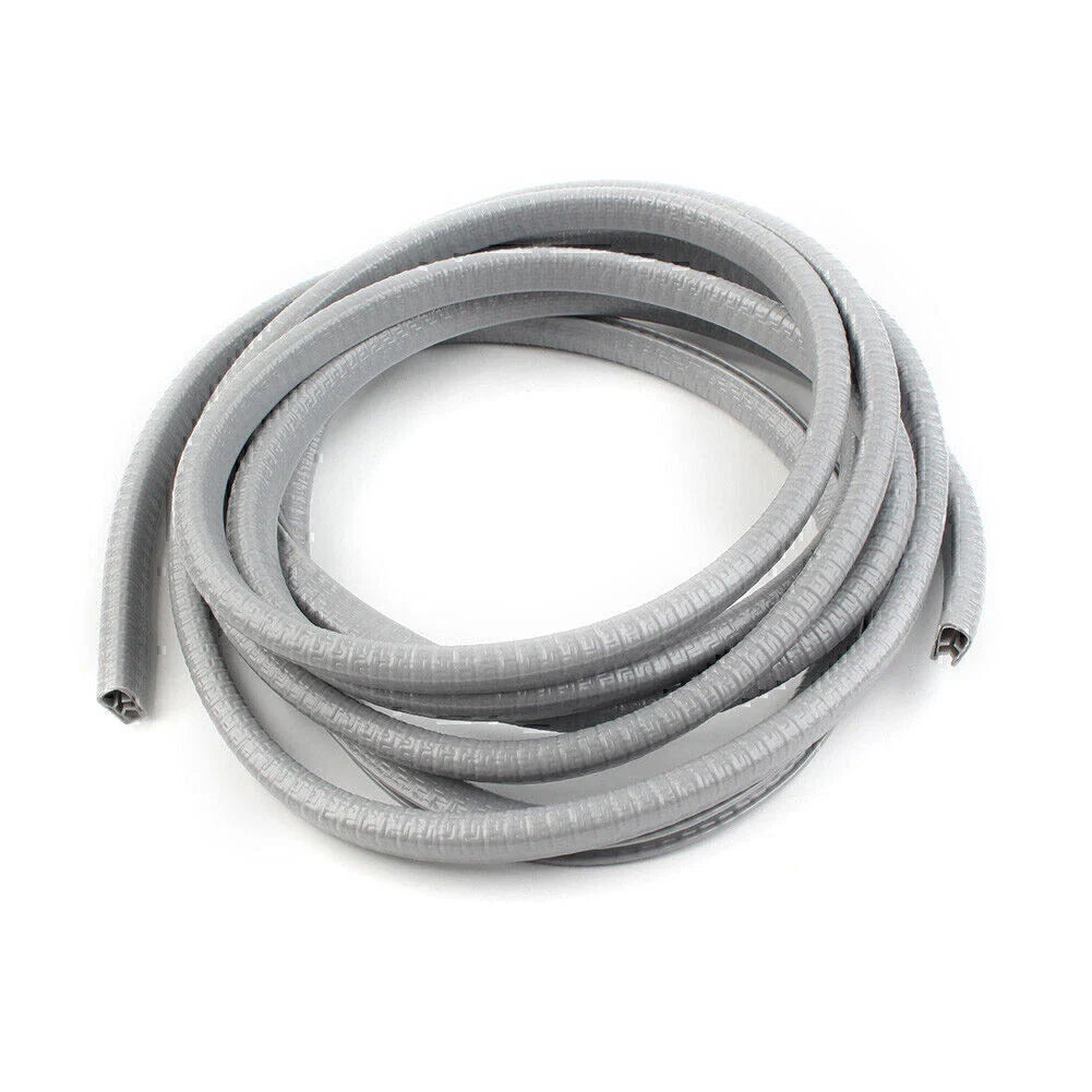 10ft Car Door Trim Edge Lock Guard Moulding Rubber Seal Strip Protector Grey