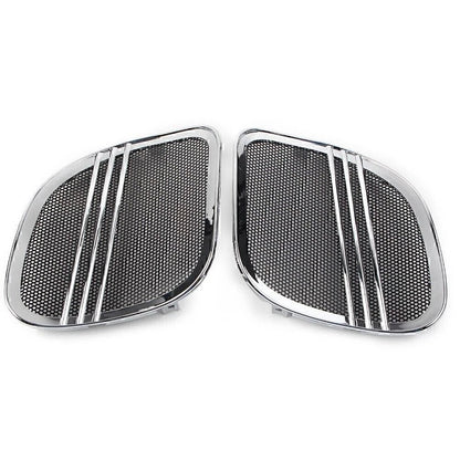 Chrome Tri-Line Speaker Grills Cover Trim for Harley Road Glide (2015-2021)