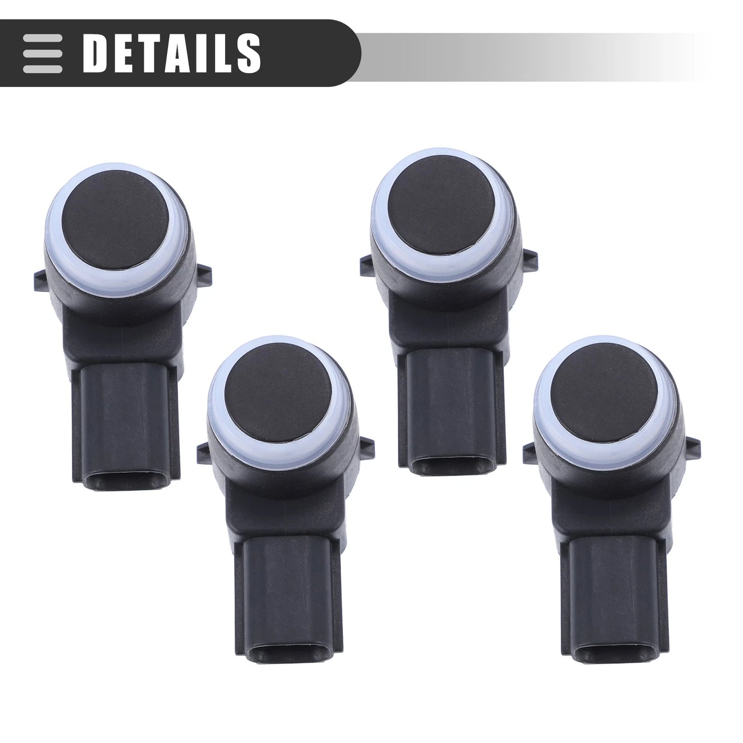 Set of 4 Rear Bumper Park Assist Object Sensors for Buick (ABS 15239247, 25961317)