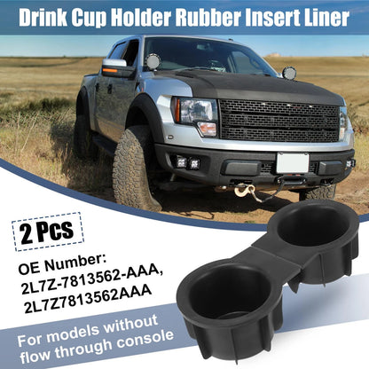 2X Front Row Console Drink Cup Holder for Ford F-150 (2009–2014) 2L1Z-7813562-AAA