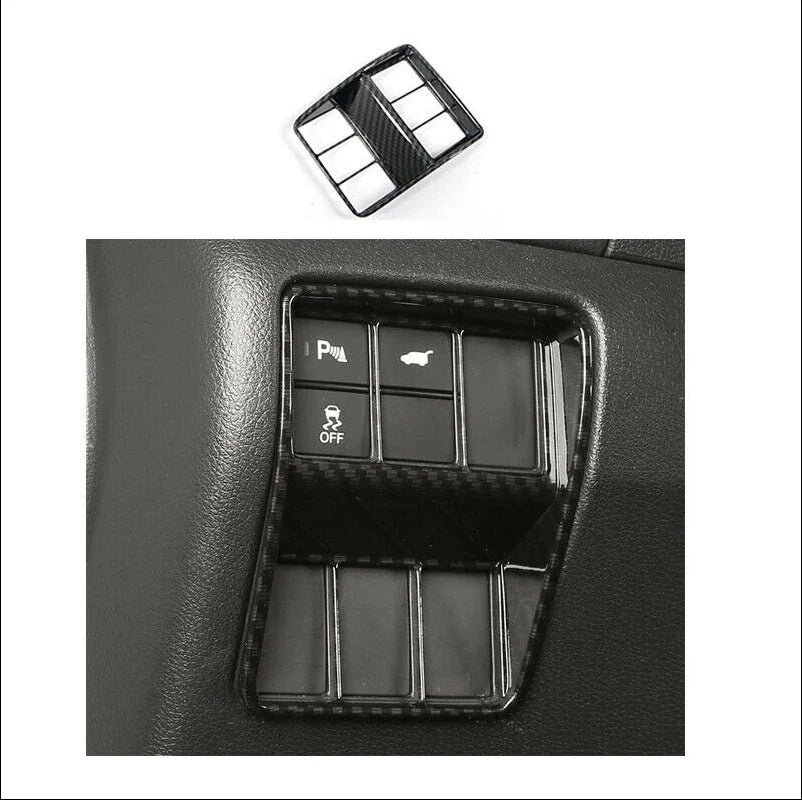 12x Interior Decoration Trim Cover Carbon Fiber for Honda CR-V (2017–2022)