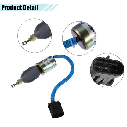 Set of 1 Fuel Shut Off Stop Solenoid Valve for Dodge Ram 2500 (No. 5016244AA)