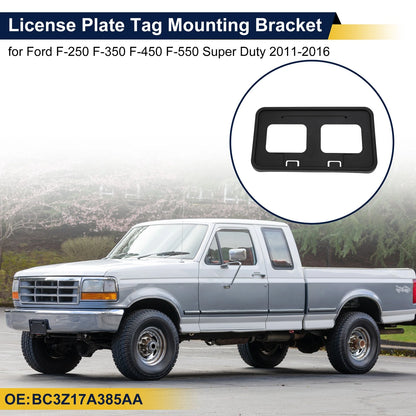 License Plate Frame Set for Ford F-250 F-350 F-450 F-550 Super Duty (2011–2016)