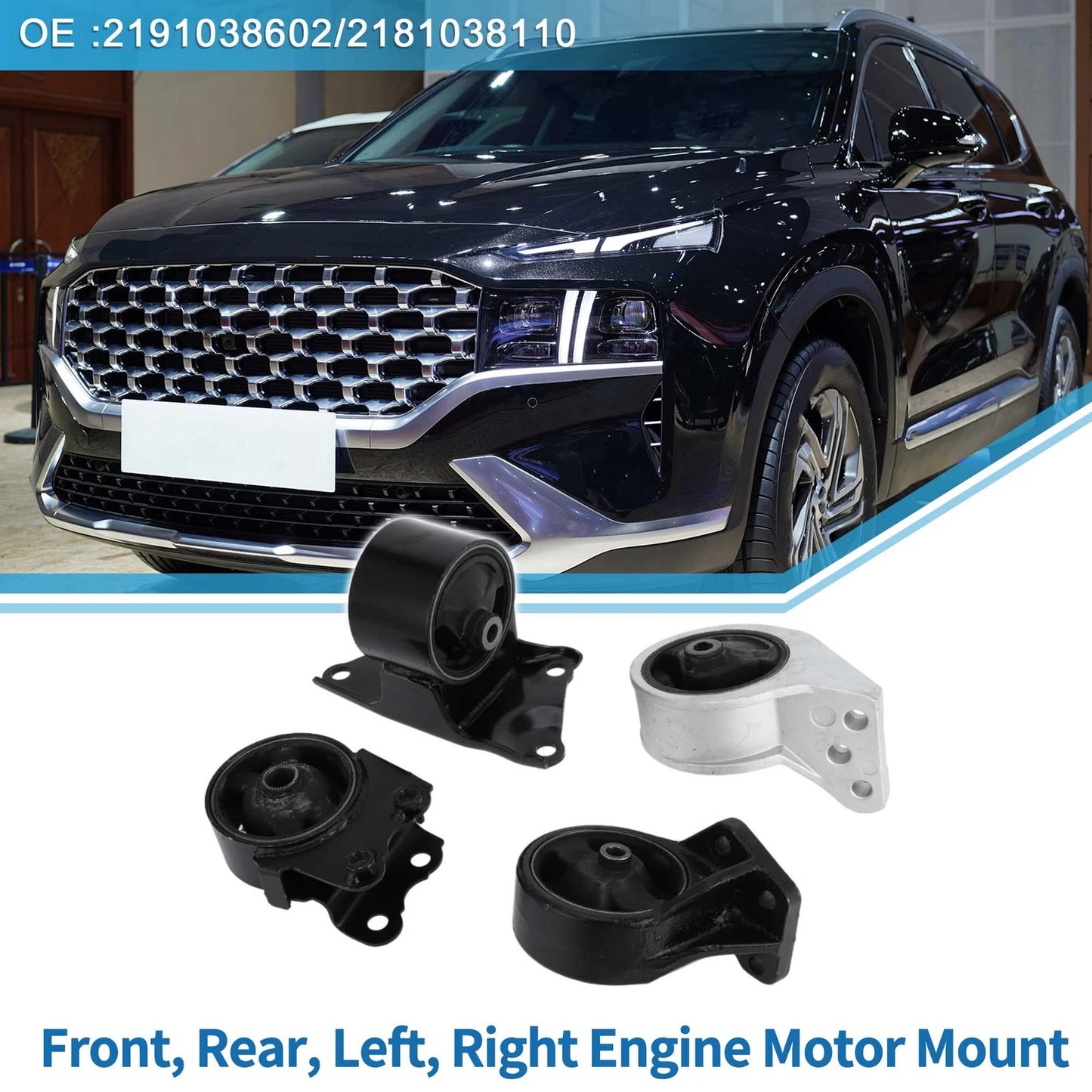 Engine Motor Trans Mount Set for Hyundai Sonata 2.4L (2002–2005)