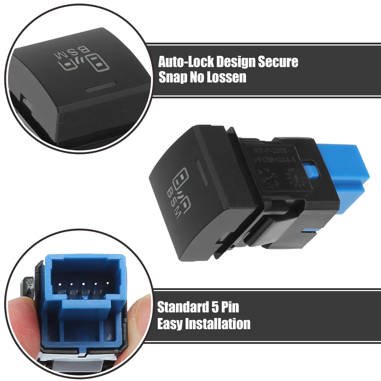 Hole Expansion Port Switch BSM Blind Spot Switch for Toyota