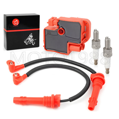 Ignition Coil, Spark Plug & Cap Wire for Polaris RZR XP 4 Turbo S (2016–2023)