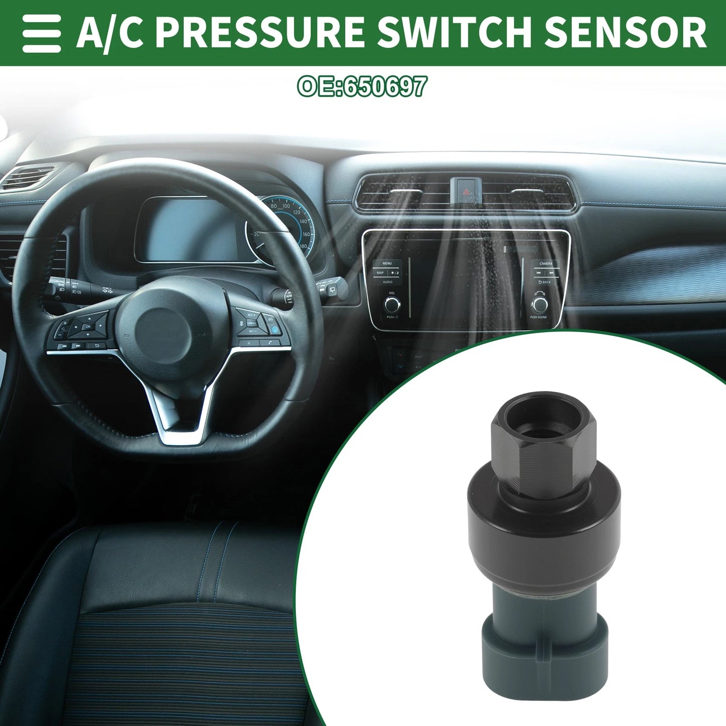 A/C Pressure Switch Sensor for Kenworth T2000 (1998–2011) 650697