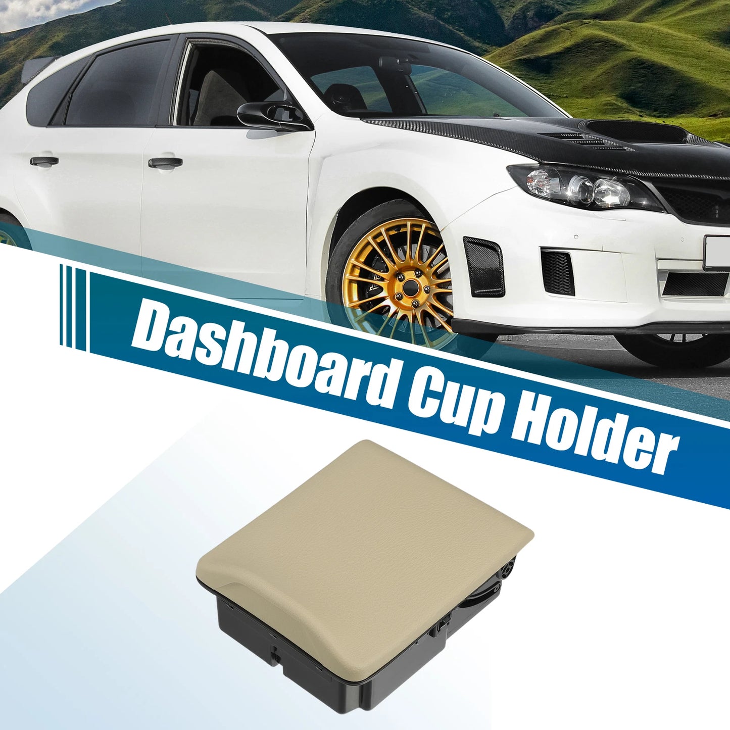 Center Console Cup Holder for Subaru Impreza 2.5L (2005–2007) ABS Black Beige