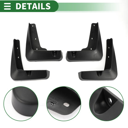 Mud Flap Splash Guard Set for Lexus ES350 Base Sedan (2013-2018)