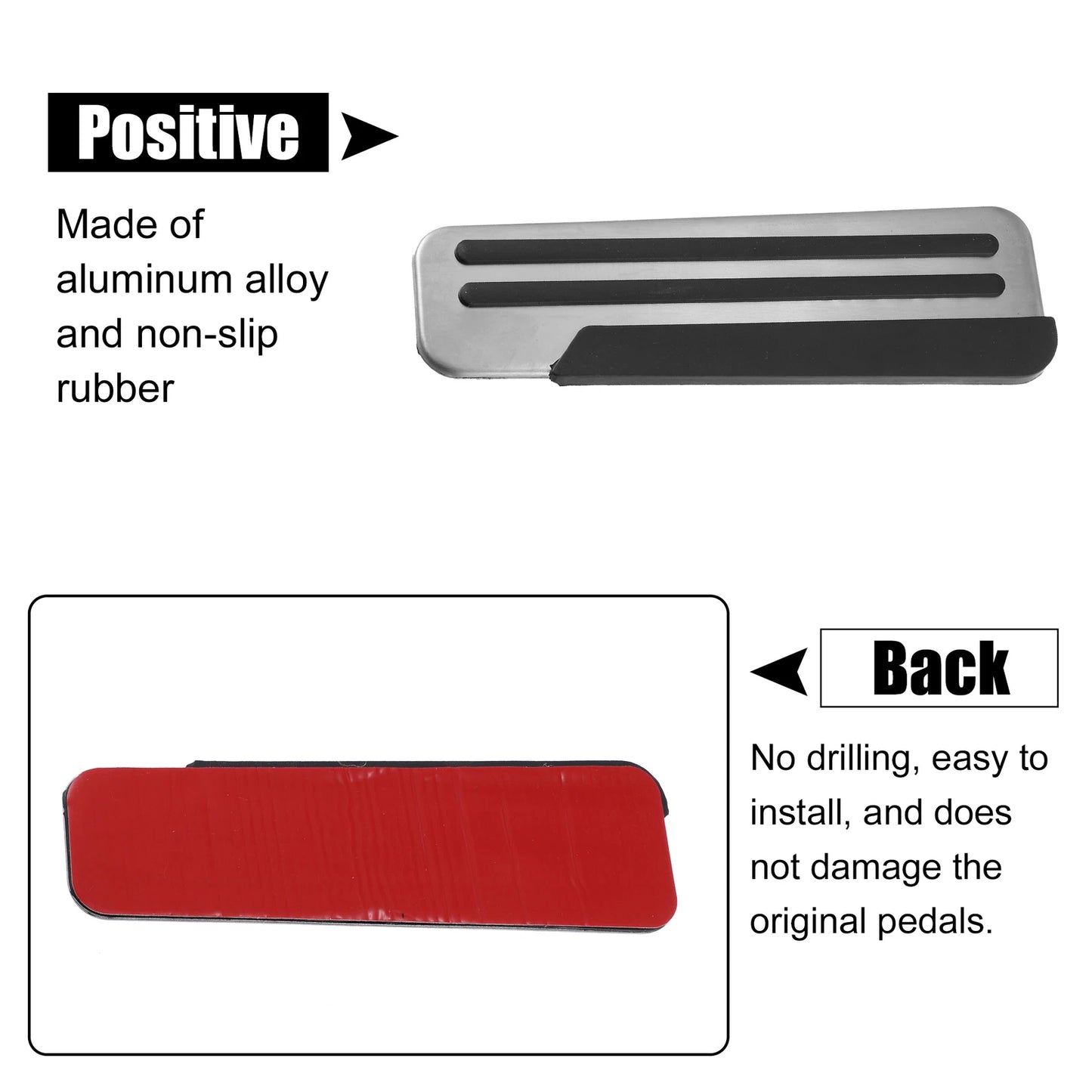 Foot Pedal Cover Non-Slip Metal for Nissan Infiniti