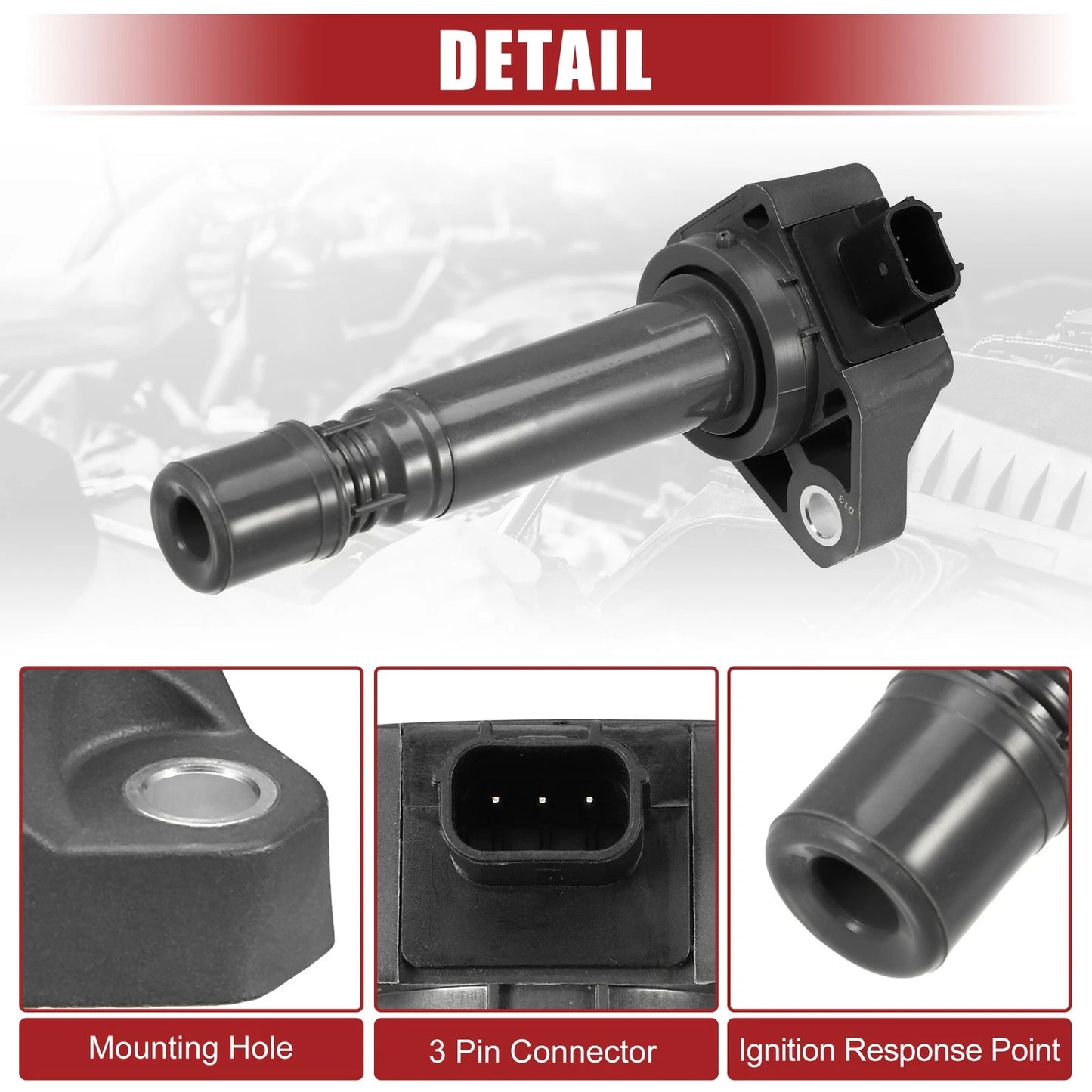 4X Ignition Coil Pack for Honda Civic (2006–2011)