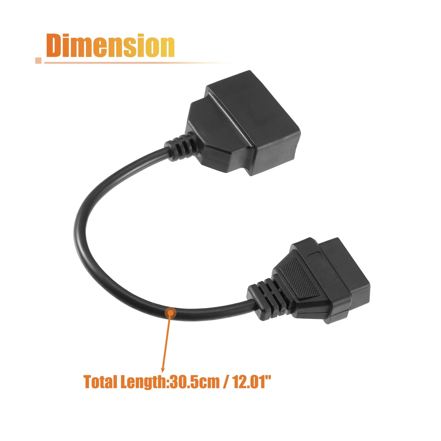 OBD1 22-Pin to OBD2 16-Pin Adapter Cable for Toyota (1996–2000)