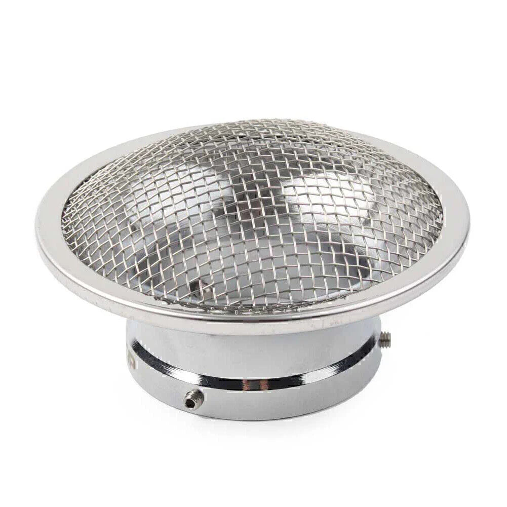 50mm Air Filter Cup Velocity Stack for PWK32 PWK34 Carb Silver