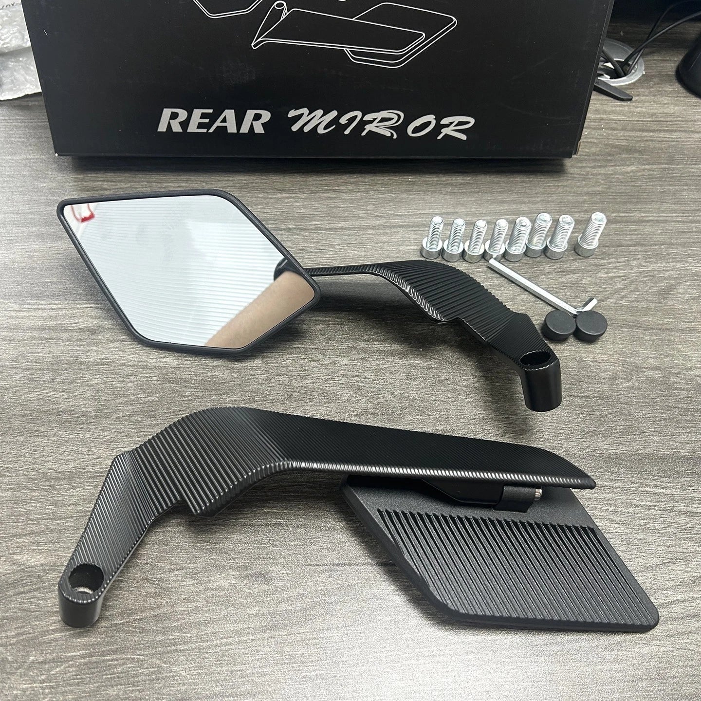 Motorcycle Wind Wing Mirrors with M8 M10 Screws Universal