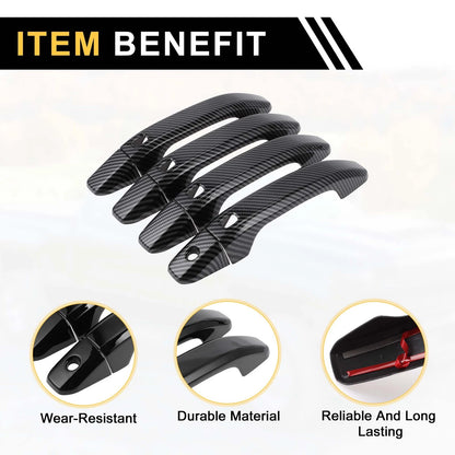 Set of 4 Exterior Door Handle Covers for Chevrolet Silverado 1500 (2014–2024)