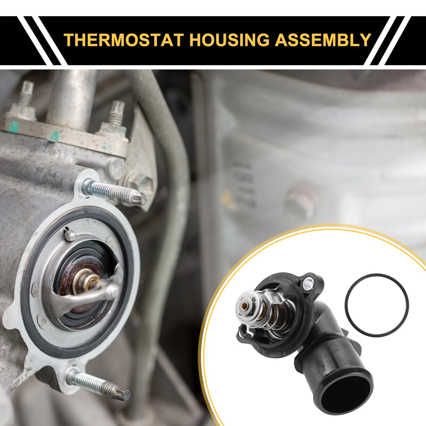 Engine Coolant Thermostat Housing Assembly for Jeep Grand Cherokee (2014–2019)