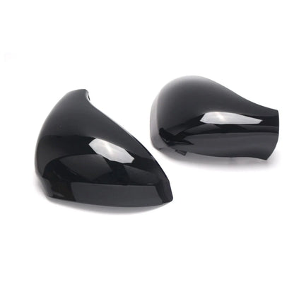 Gloss Black Replacement Side Wing Mirror Caps Covers for Peugeot 207 (2006–2013)