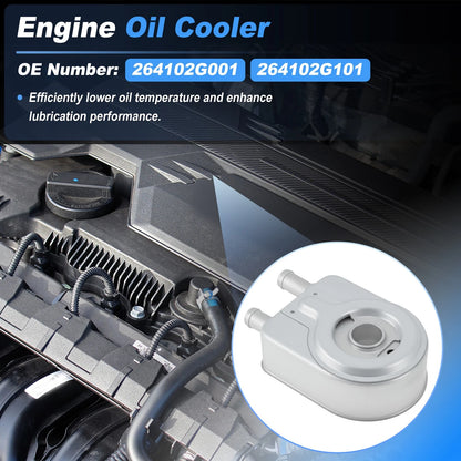 Engine Oil Cooler 264102G001 for Kia Optima Sorento Hyundai Tucson (2016–2020)